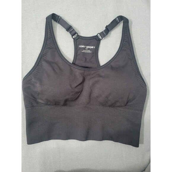 Tory Burch Other - TORY BURCH Seamless Adjustable sports Bra Black  Small